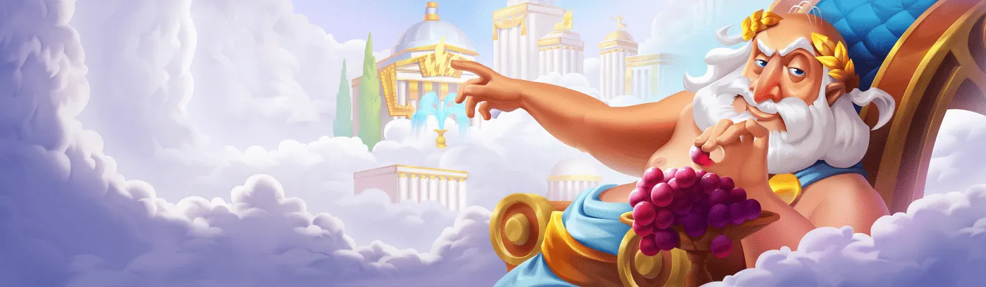 Bethall casino artwork showing Zeus among clouds